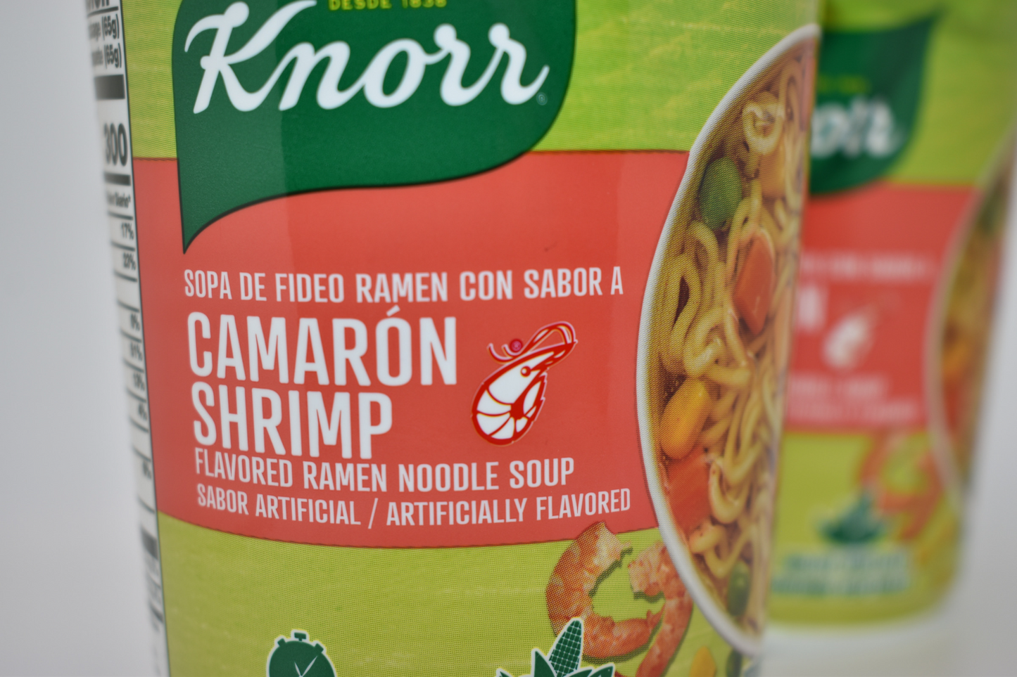 El Pantry Bundle Knorr Ramen Noodle Soup Shrimp with El Pantry Spoon, 2 Pack